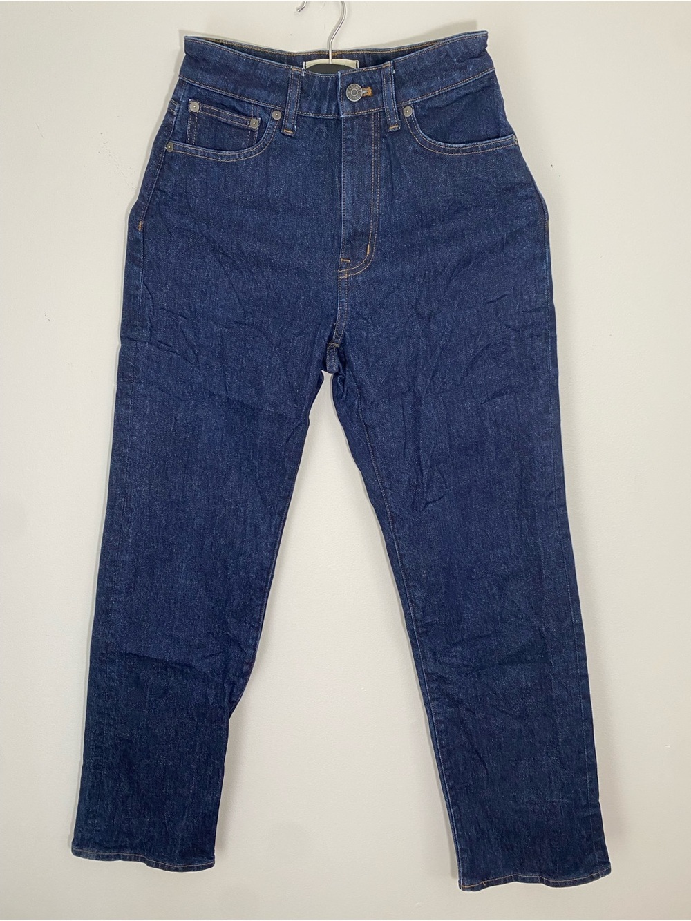Madewell Curvy 90’s Straight-Leg Dark Blue Denim Jeans size 24